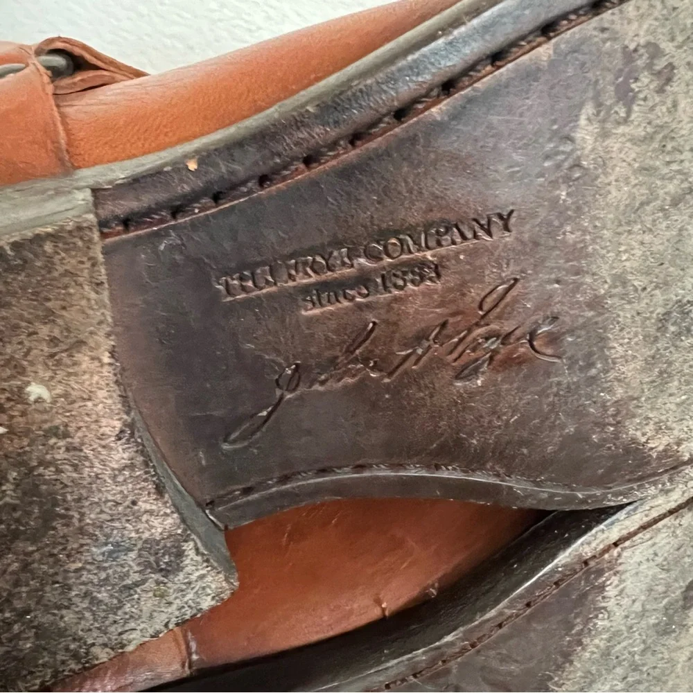 Frye Phillip Harness Boot- Cognac- Size 6.5 B